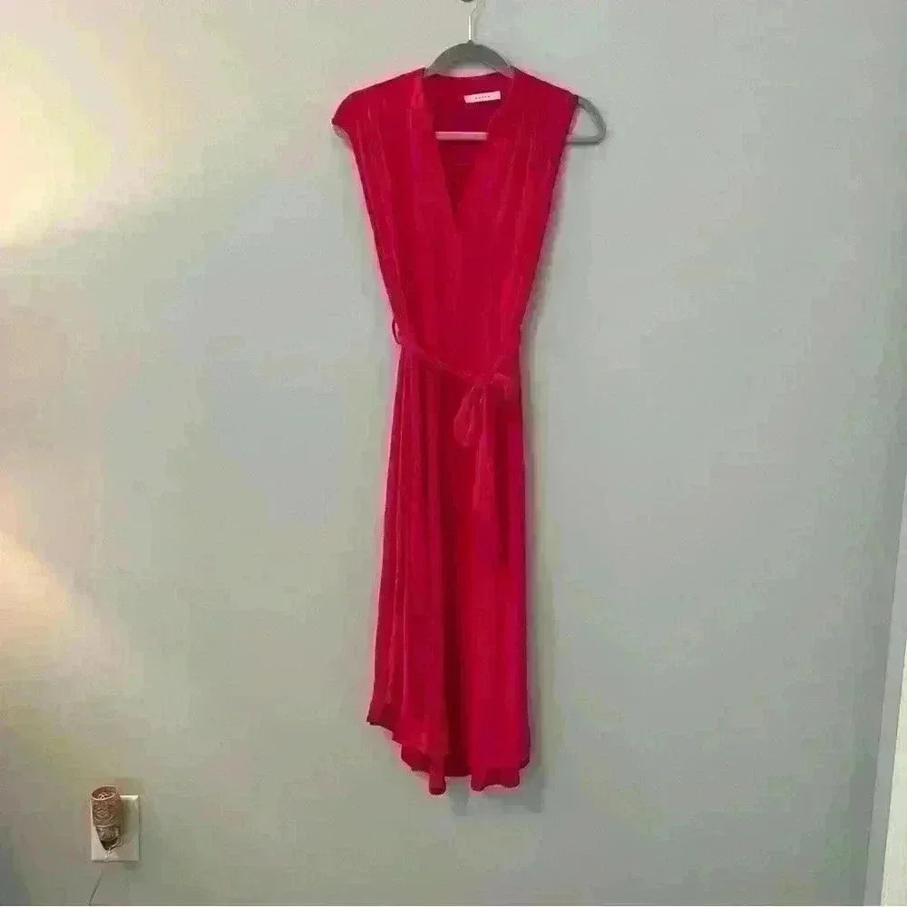 Entro Boutique Pink Sleeveless Dress with Tie Waist Size S Small